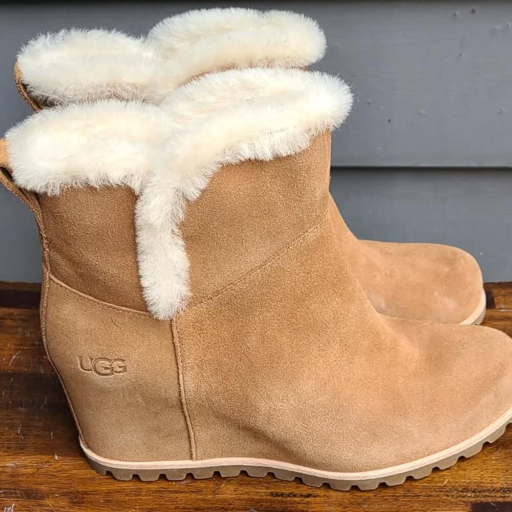 UGG Malvella Chestnut Suede Boots size 9.5 NWOT! - Picture 8 of 12